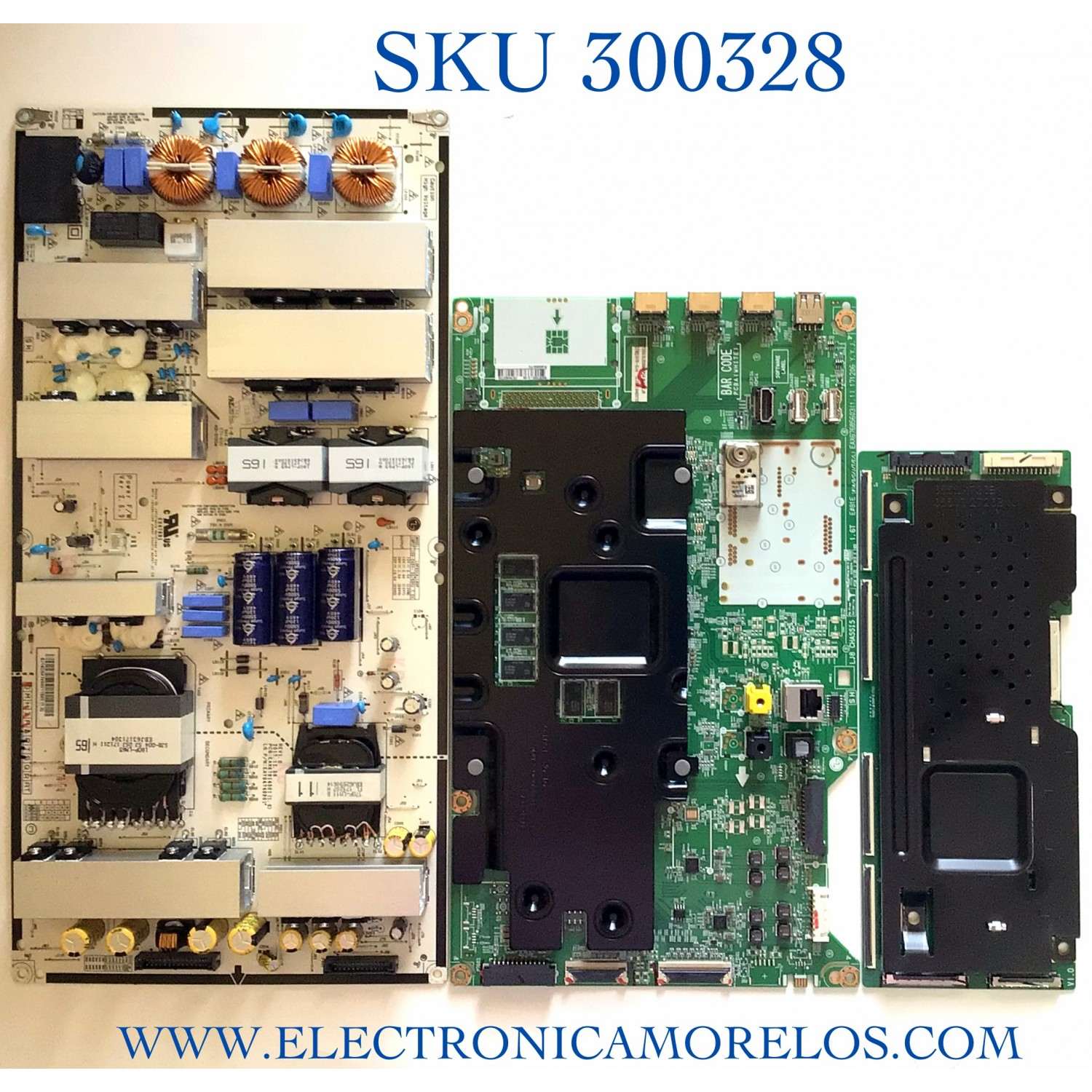 KIT DE TARJETAS PARA TV LG OLED / MAIN EBT64926703 / EAX67685603 / EAX67685603(1.1) / FUENTE EAY64748901 / EAX67914301 / 64748901 / T-CON 6871L-5730B / 6870C-0745B / 5730B / PANEL LE650AQD (EL)(A3) / MODELO OLED65C8PUA / OLED65C8PUA.BUSWLJR